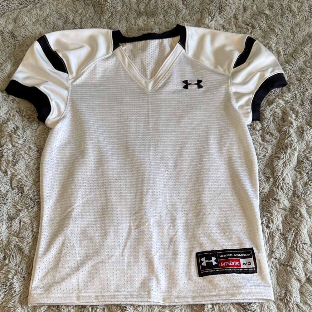 Under Armour Men's White Jersey with Black Accents
